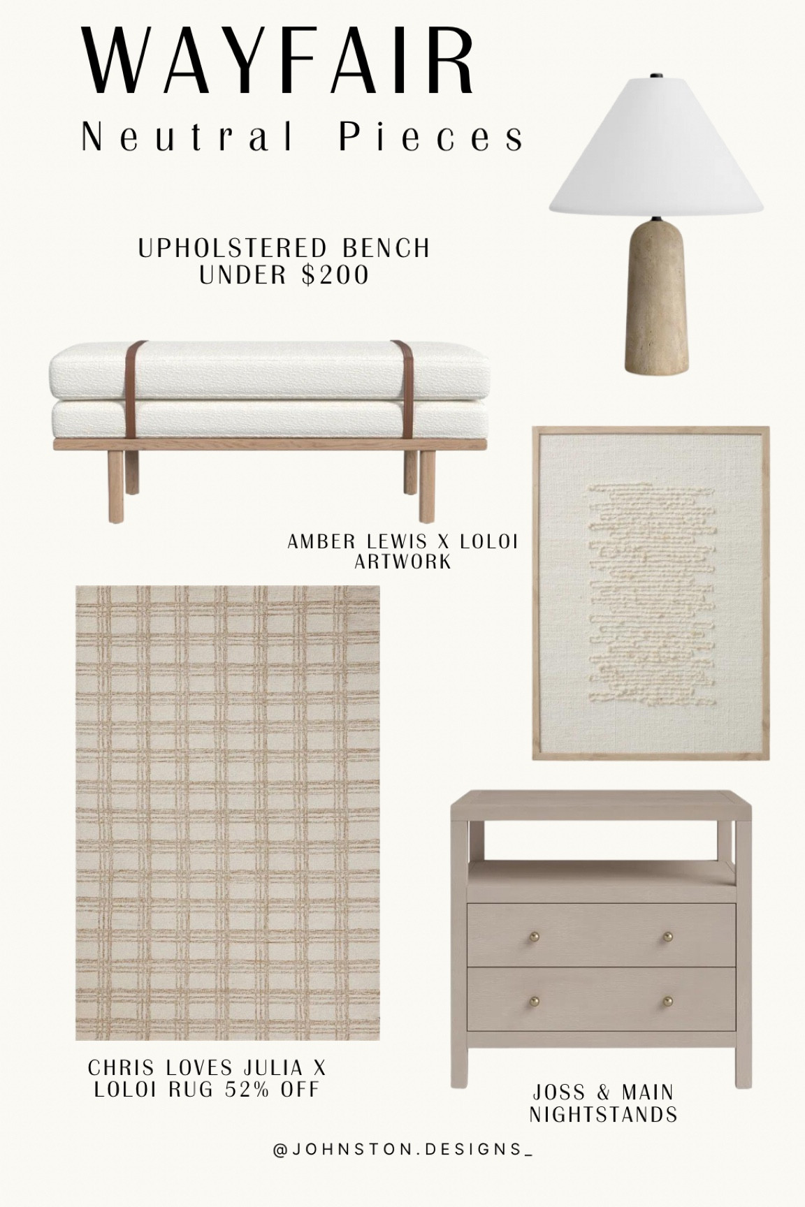 Wayfair Neutral Home Pieces 

#LTKHome #LTKSaleAlert