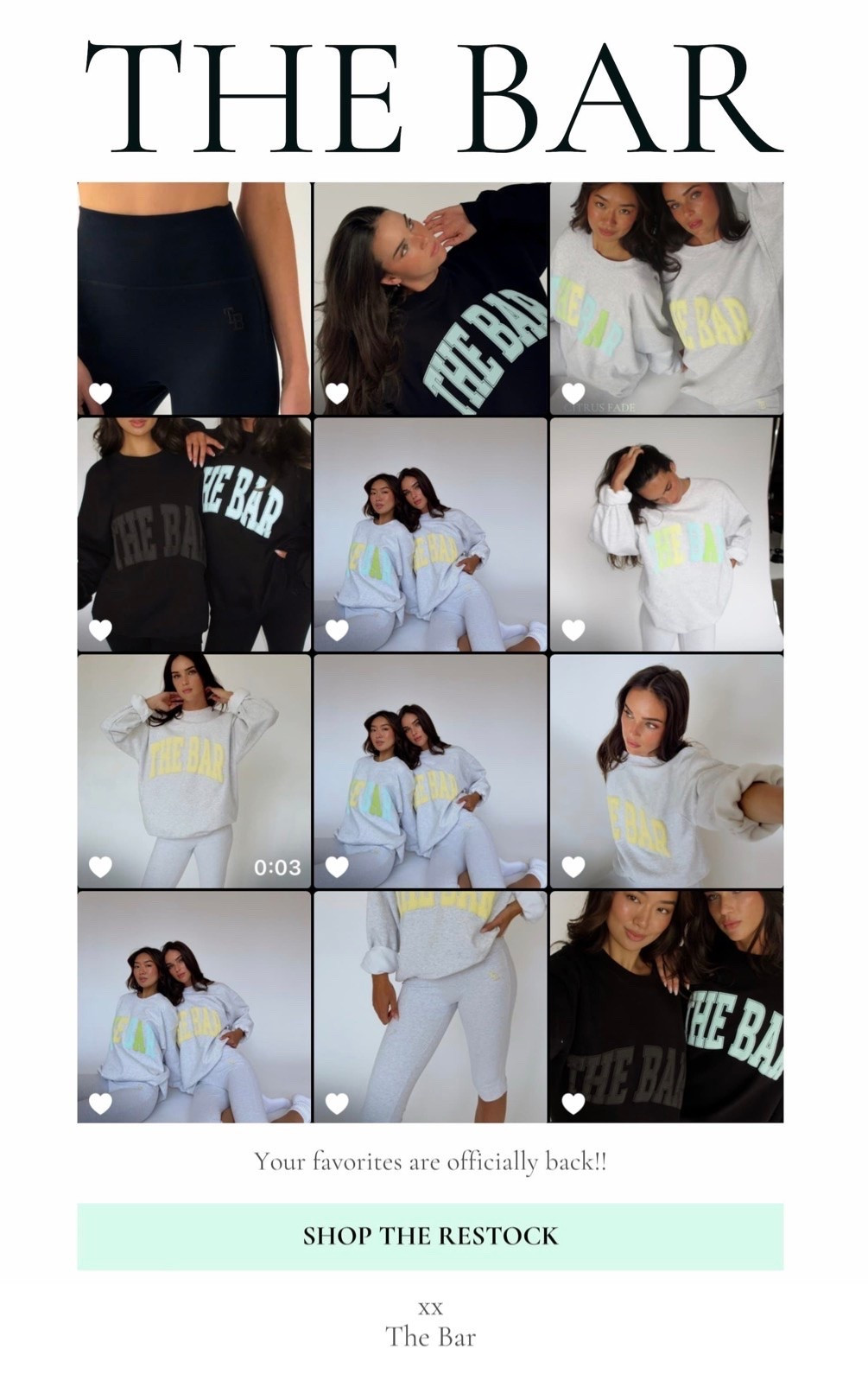 The Bar restock
Varsity sweatshirts are back!!
I personally like the size L
Also have tried XL
Summer sweatshirt 
Travel outfit
Comfy clothes

#LTKootd #LTKSeasonal #LTKselfcare