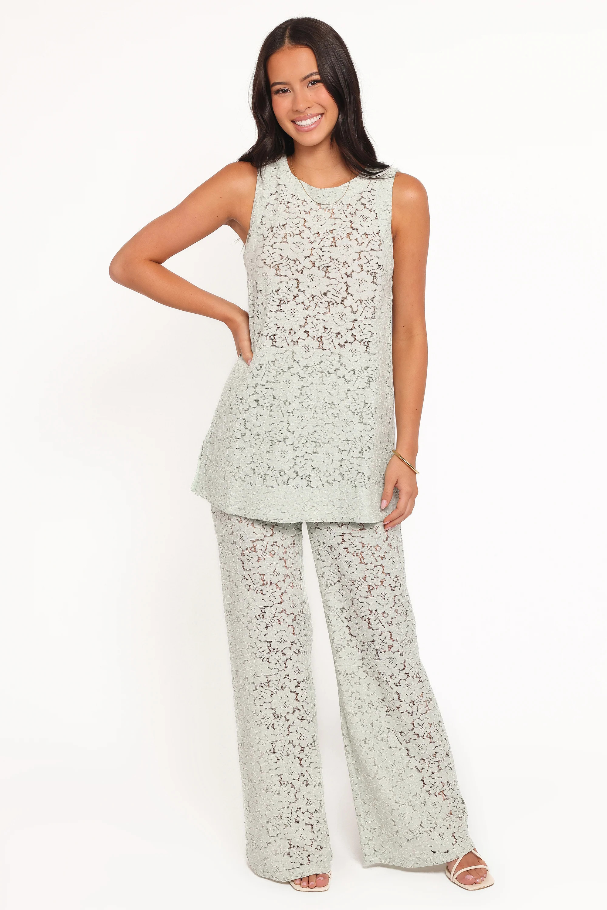 Sammy Embroidered Set - Mint Green | Petal & Pup (US)