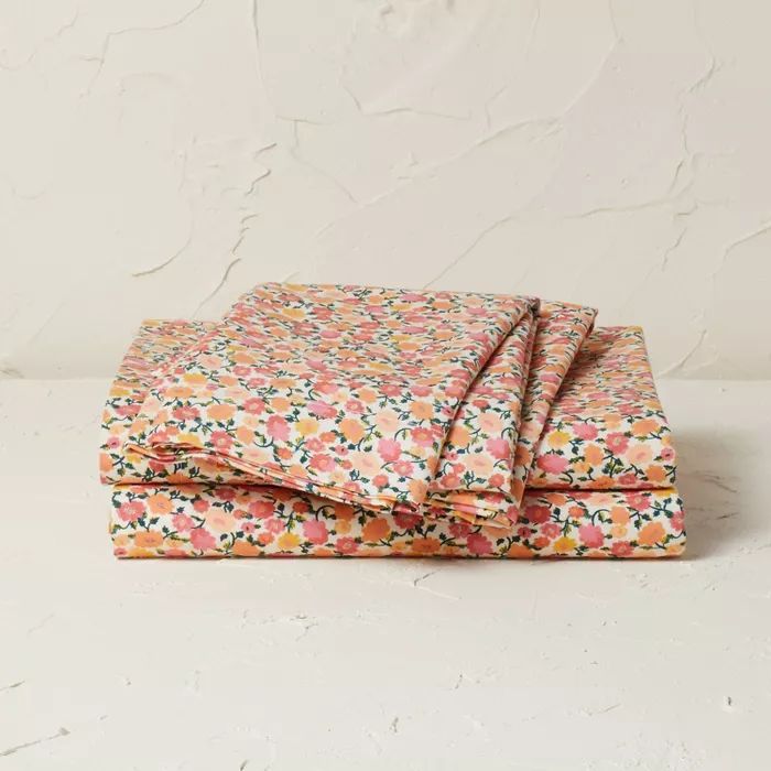 Printed Cotton Percale Sheet Set - Opalhouse™ designed with Jungalow™ | Target