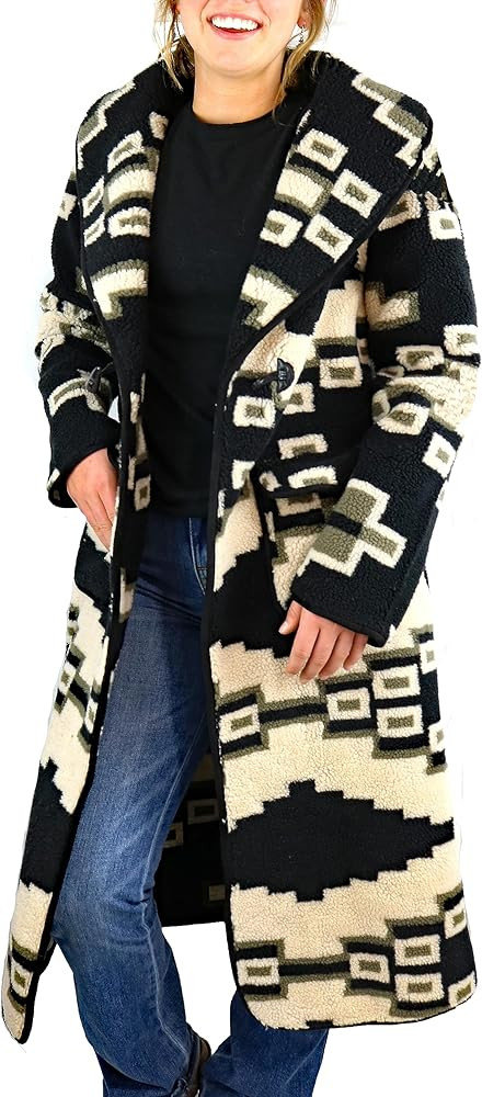 Tasha Polizzi Becket Blanket Coat In Black 341506 Medium | Amazon (US)