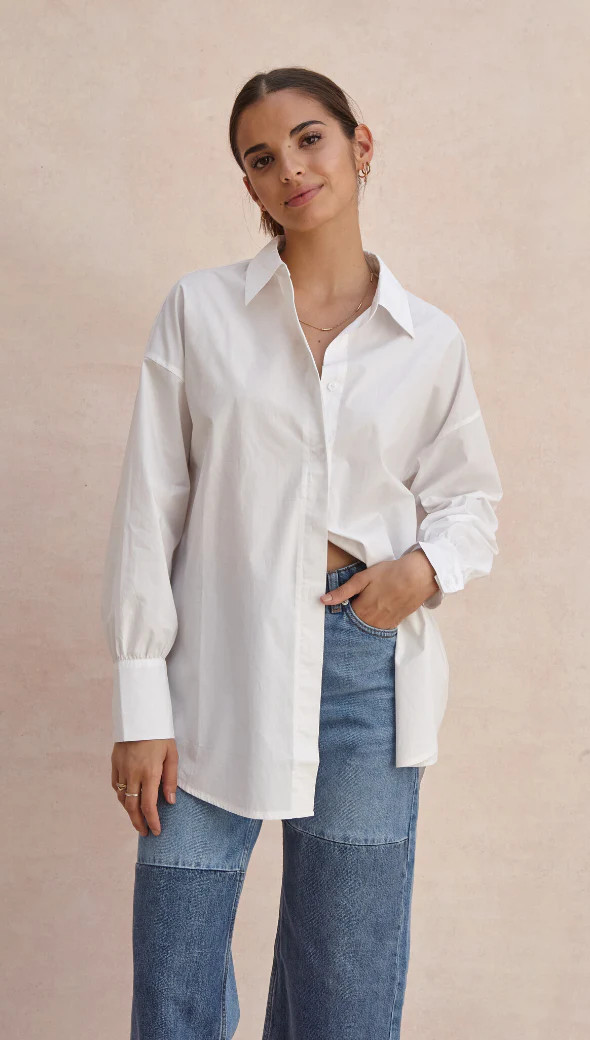 TALIA SHIRT - WHITE | Charli
