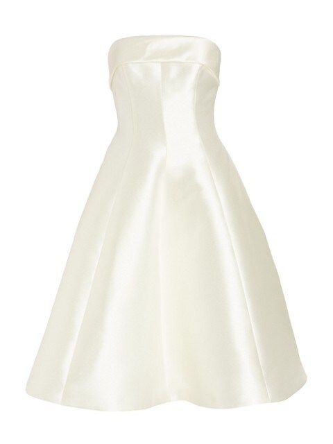 Amsale Satin A-Line Dress | Saks Fifth Avenue