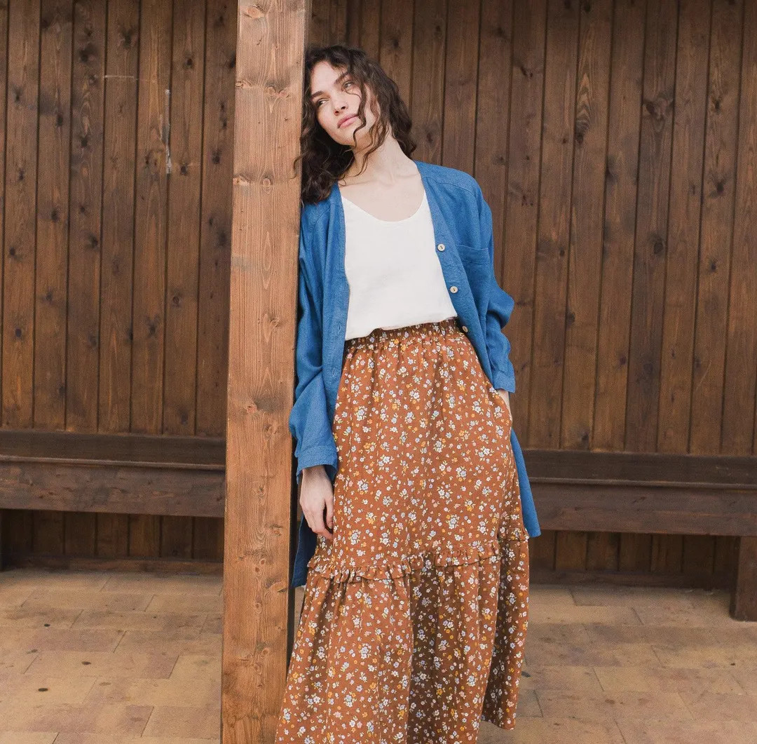 Linen Skirt WILLOW / Maxi Linen Skirt / Maxi Skirt / Linen Skirt With Pockets - Etsy | Etsy (US)