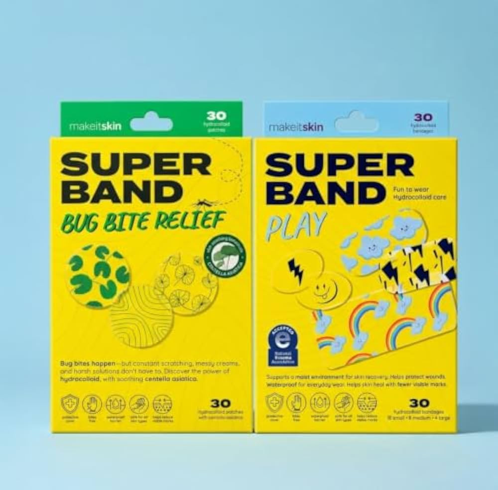 Summer Survival Bundle \u2013 SUPERBAND Bug Bite Relief Patches & Bandages. | Amazon (US)