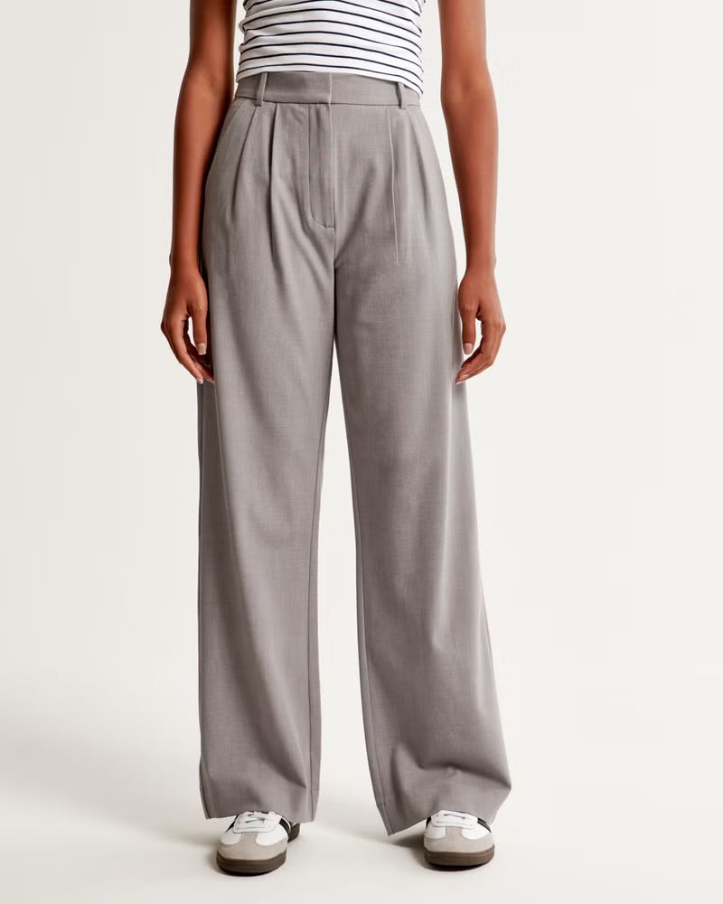 Women's A&F Sloane Lightweight Tailored Pant | Women's Bottoms | Abercrombie.com | Abercrombie & Fitch (US)