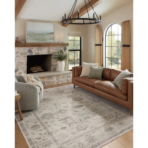 Magnolia Home By Joanna Gaines X Loloi Millie Silver / Dove Area Rug | Wayfair North America