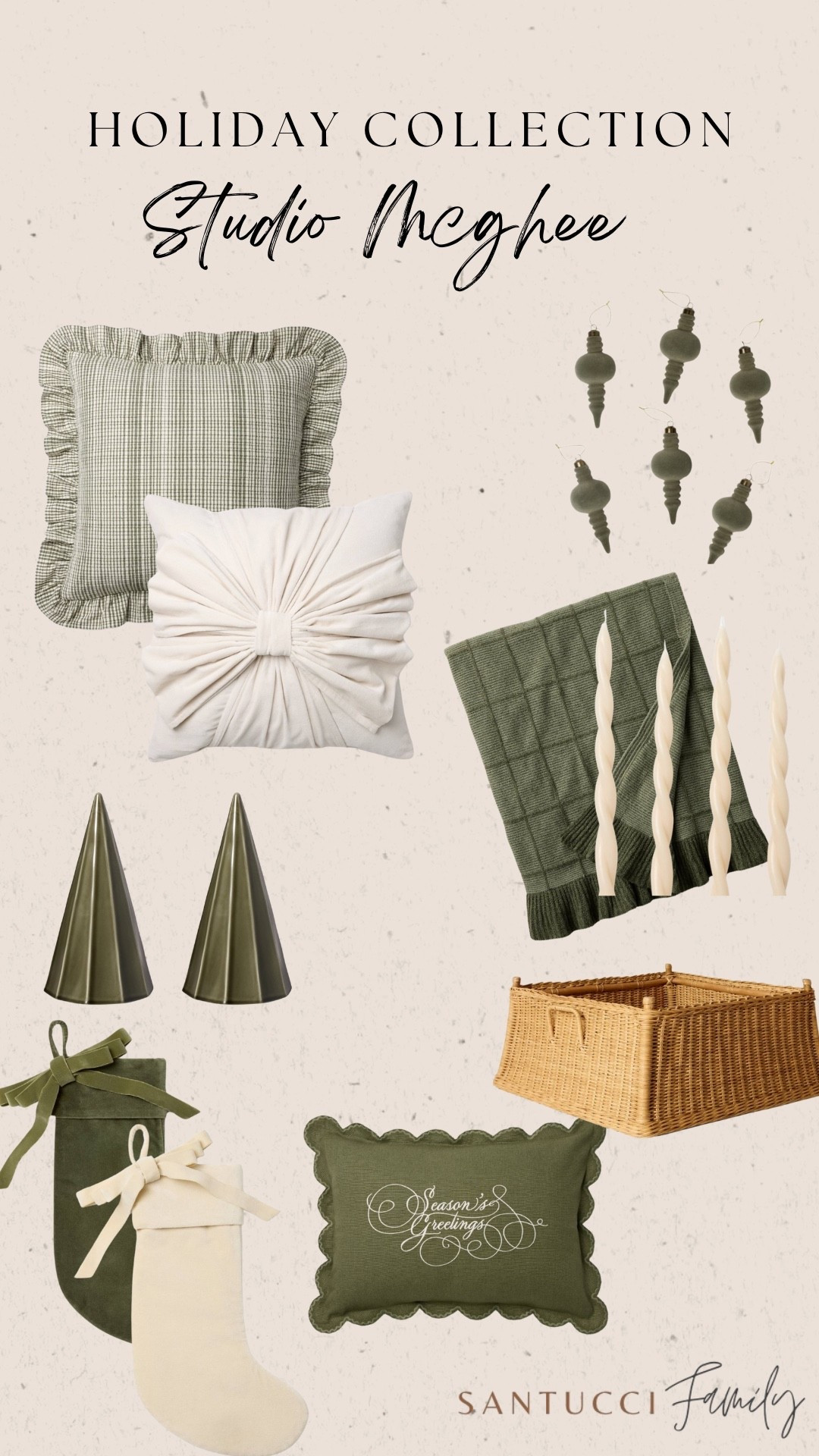 The Studio McGee holiday drop at Target is here ✨ Think timeless greenery, cozy textiles, and those little details that make your home feel like a Hallmark movie set. 🎄 From toile stockings to brass candlesticks and ruffled tree skirts, this collection is pure festive charm. 

Christmas, target finds, studio mcgee holiday target, target christmas decor, ltk holiday finds, holiday home decor 2025, cozy christmas styling, art, bows, pillow, stockings, candles, home decor 

#LTKHome #LTKSeasonal #LTKStyleTip

#LTKSeasonal #LTKHome #LTKFindsUnder50