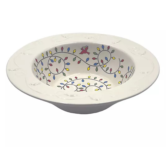 Temp-tations Seasonal 2-qt Bowl with Oversized Rim - QVC.com | QVC