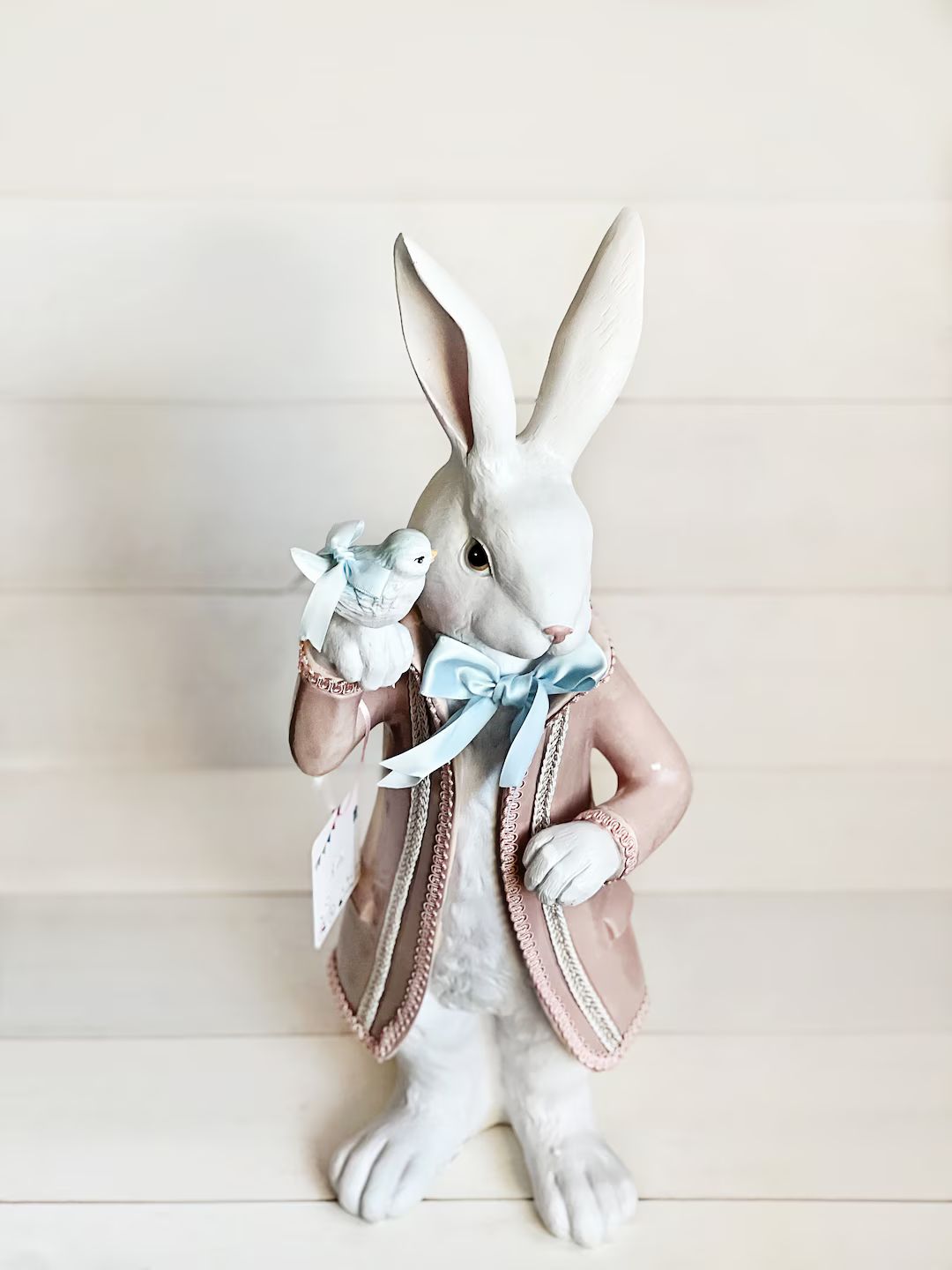 Victorian Topcoat Bunny With Bluebird - Etsy | Etsy (US)