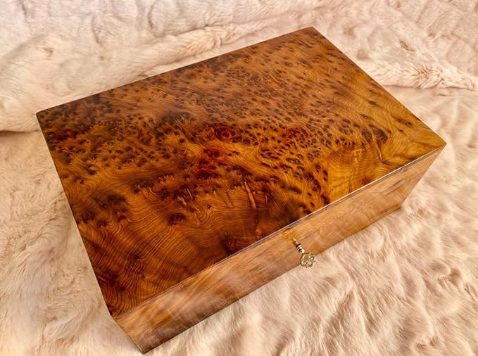 Hand Carved Wooden Multipurpose Keepsake Jewelry Decorative Art Box Storage Organizer (Large wood... | Amazon (US)