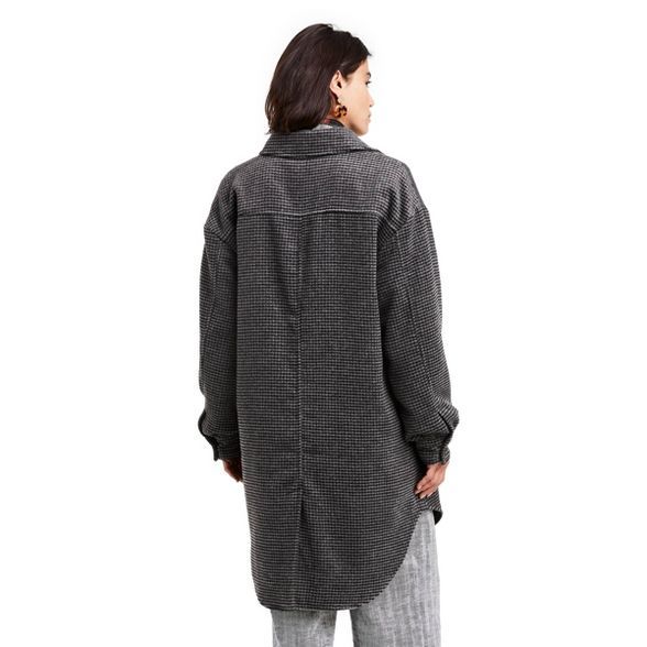 Women's Checkered Oversized Shirt Jacket - Rachel Comey x Target Dark Gray | Target