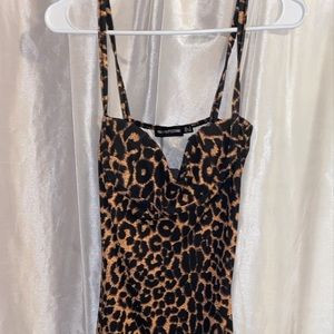 Leopard print midi dress | Poshmark