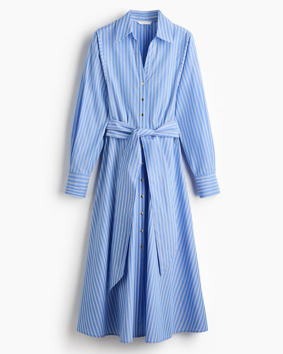 Blue and white striped midi shirt dress 

#LTKFindsUnder50 #LTKSeasonal