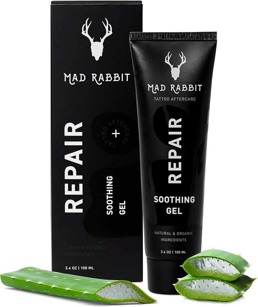 Mad Rabbit Repair Tattoo Aftercare Soothing Gel and Moisturizer for New Tattoos - Soothing Tattoo... | Amazon (US)