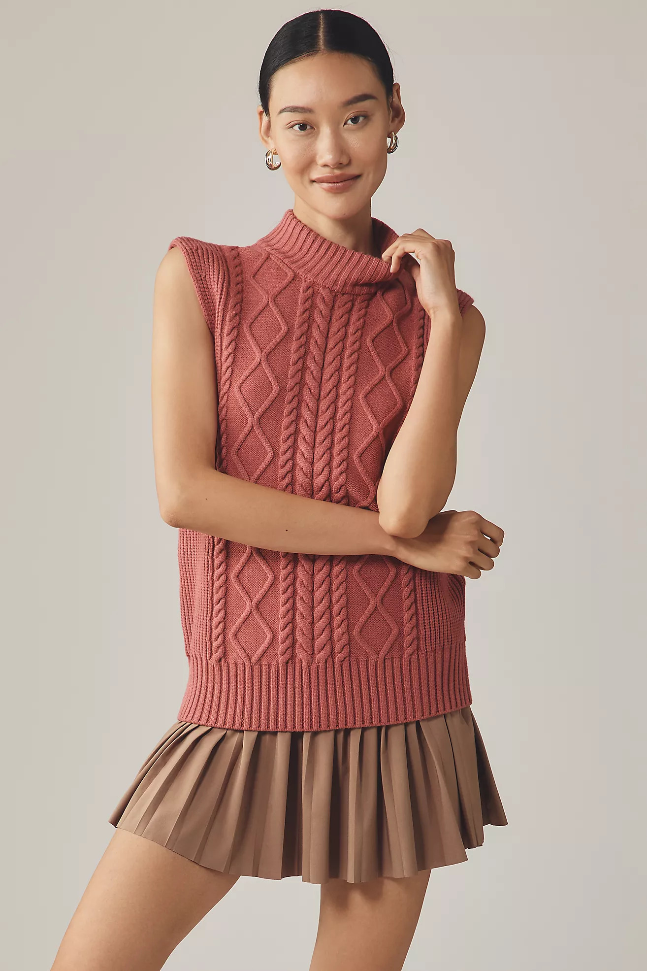 Varley Joliette Roll-Neck Sweater Vest | Anthropologie (US)