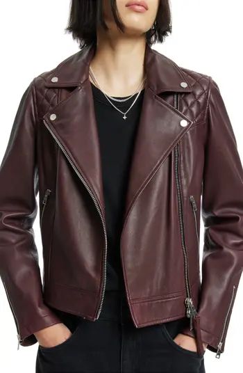 Caden Leather Biker Jacket | Nordstrom