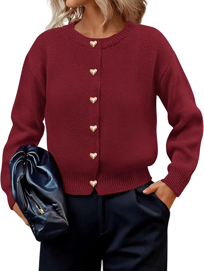 PRETTYGARDEN Cardigan Sweaters for Women 2025 Fall Fashion Chunky Long Sleeve Button Down Trendy ... | Amazon (US)