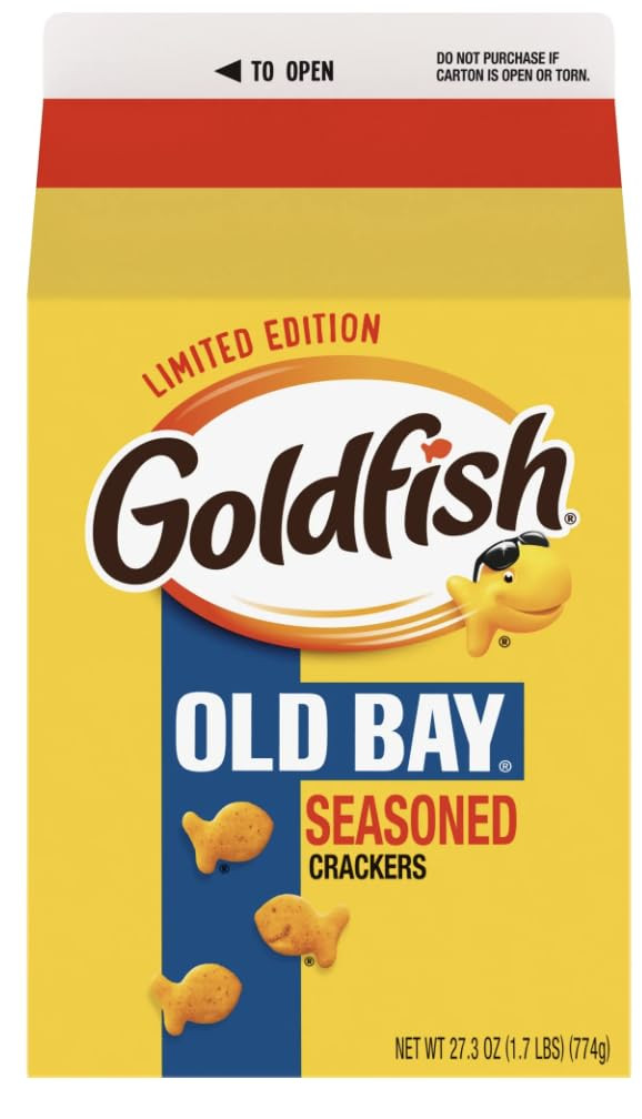 Goldfishs Crackers, Limited Edition Old Bay Seasoned Snack Crackers, 27oz. box w/JS REDHOK DEALZ ... | Amazon (US)