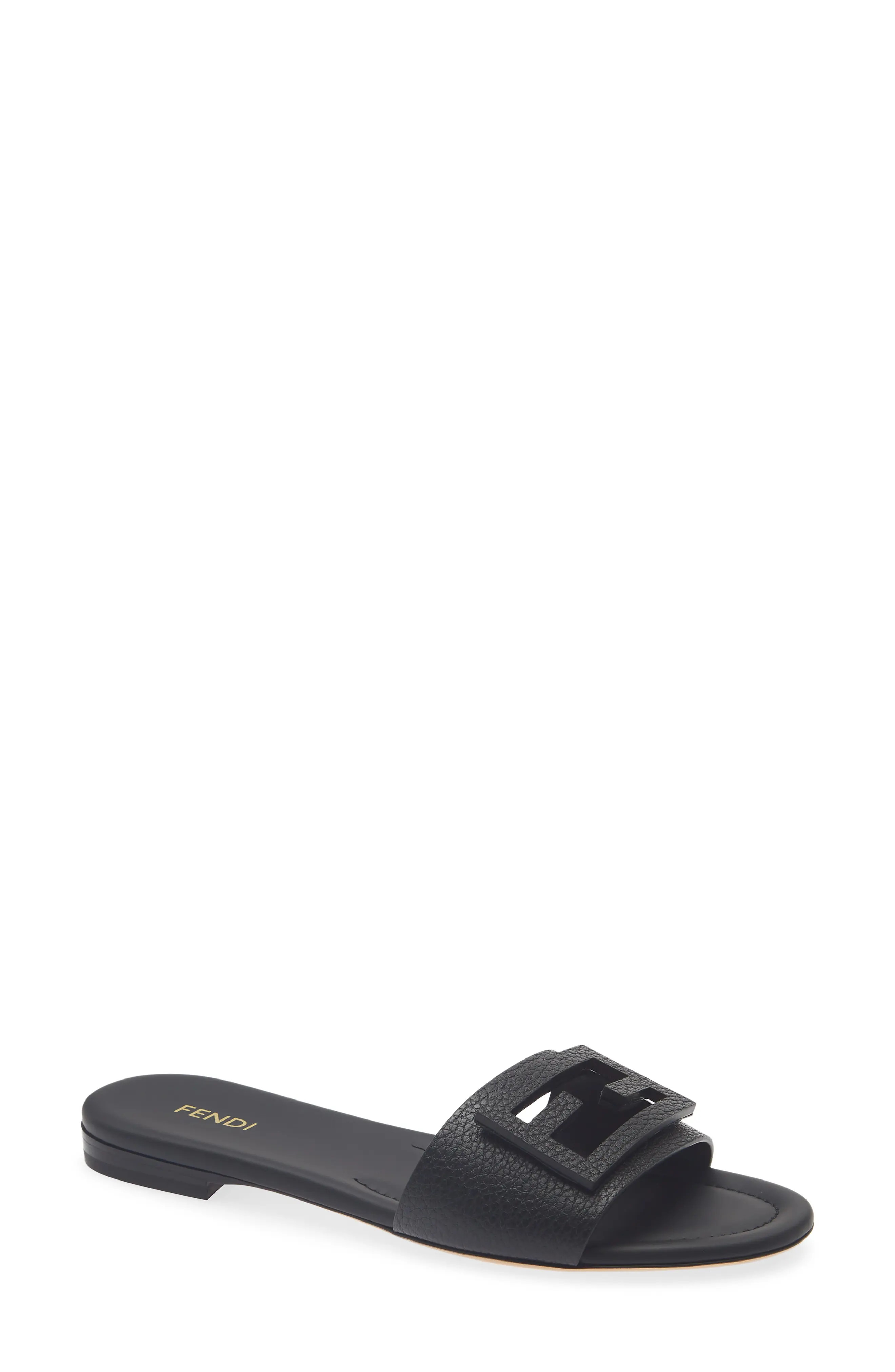 Fendi Baguette Leather Slide Sandal (Women) | Nordstrom | Nordstrom
