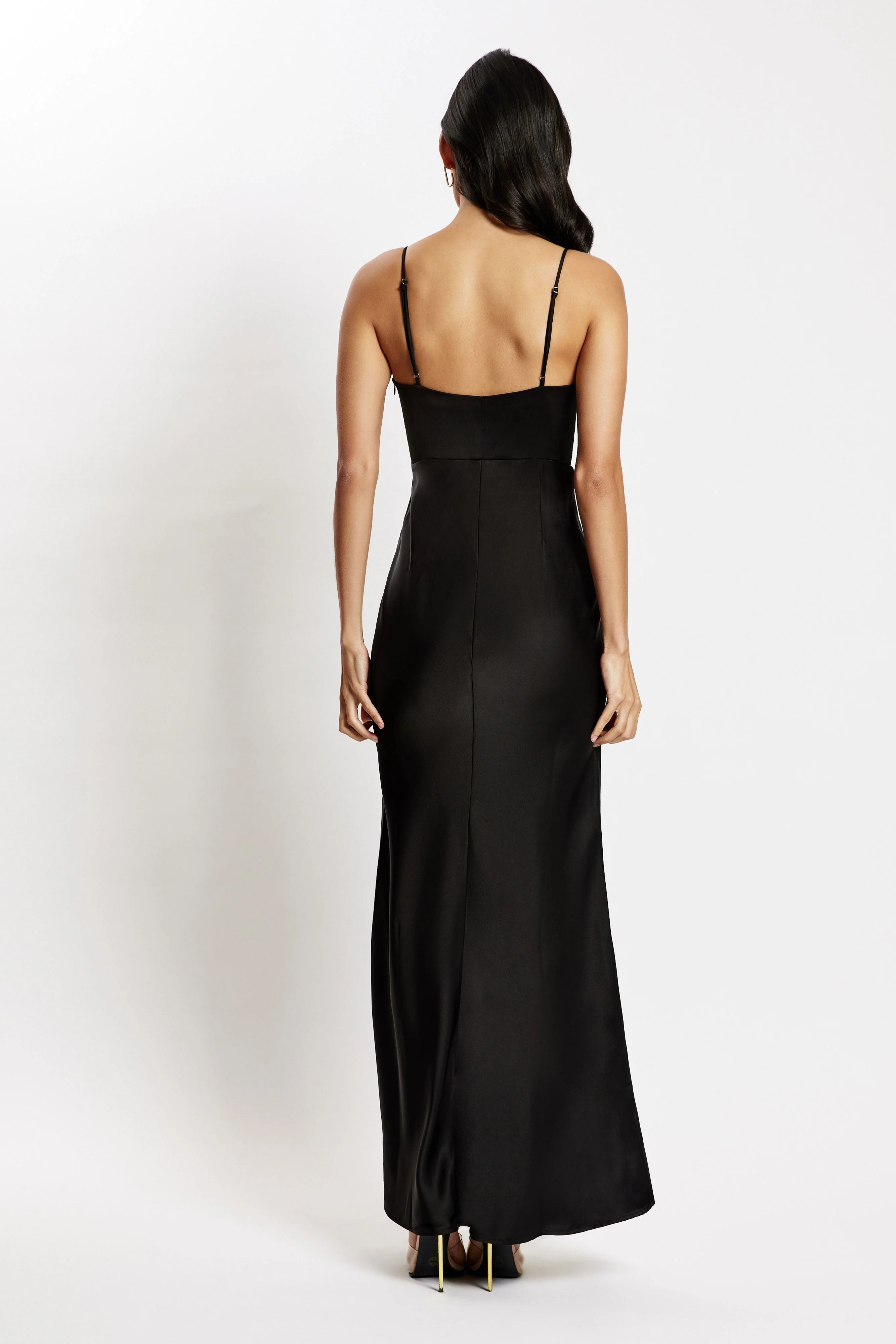 Desirie Corset Maxi Dress - Black | MESHKI US