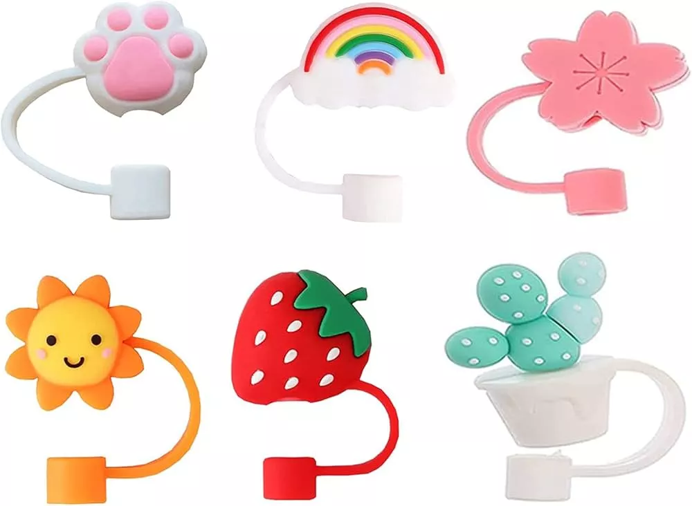 6Pcs Silicone Straw Covers Cap, … curated on LTK