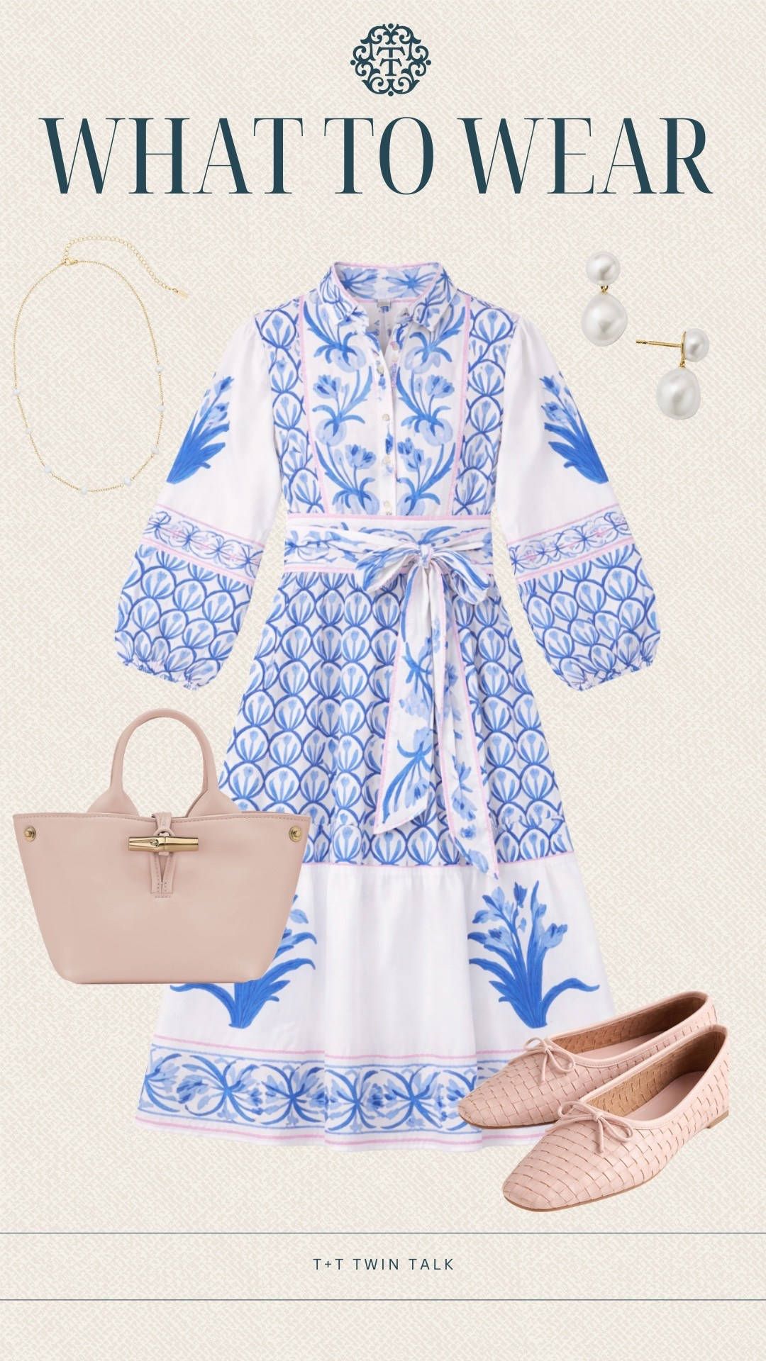 T+T, what to wear! An easy weekly look featuring a maxi dress from Sue Sartor styled with a light pink Longchamp bag and pink Mary Jane flats from Quince for a soft, coordinated feel. Finished with simple gold jewelry, it’s fresh, feminine, and perfect to wear on repeat!

#LTKSeasonal #LTKOver40 #LTKMidsize