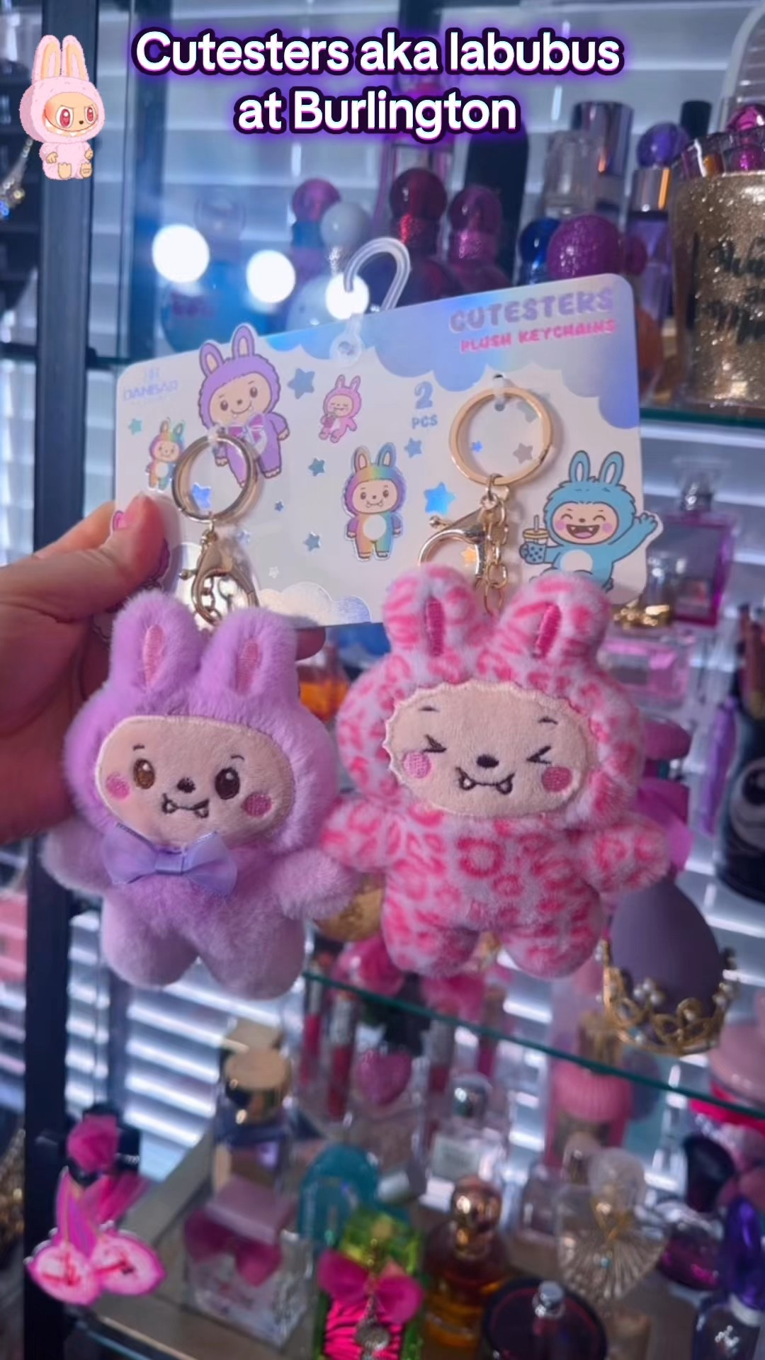 Cutesters aka labubus at @Burlington there soo cute! Only $5.99 😱 💖✨💜🩵💚

#cutesters #labubu #keychain #bagcharms #pink   

#LTKFindsUnder100 #LTKU #LTKBeauty