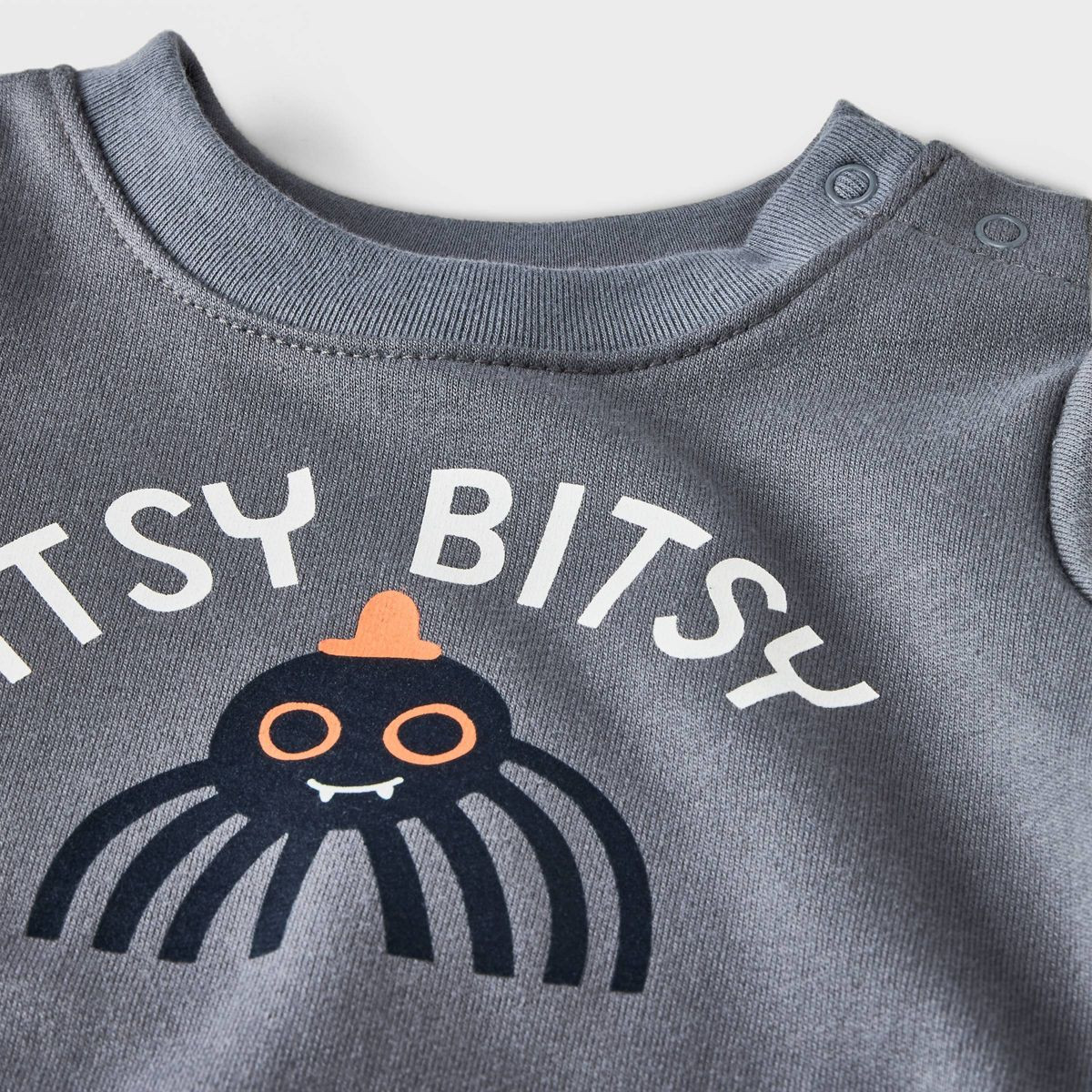Baby 2pc 'Itsy Bitsy' Sweatshirt & Bottom Set - Cat & Jack™ Gray | Target