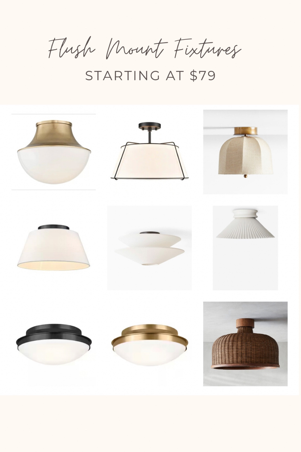 Modern flush mount fixtures, woven flush mount fixture, brass flush mount fixture, white and black flush mount fixture, ceramic flush mount fixture, black flush mount fixture 

#LTKhome