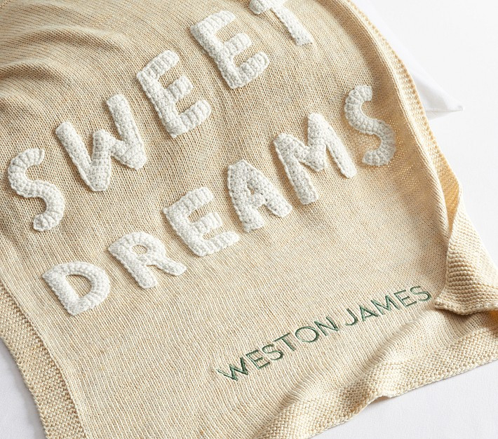 Sweet Dreams Baby Blanket | Pottery Barn Kids