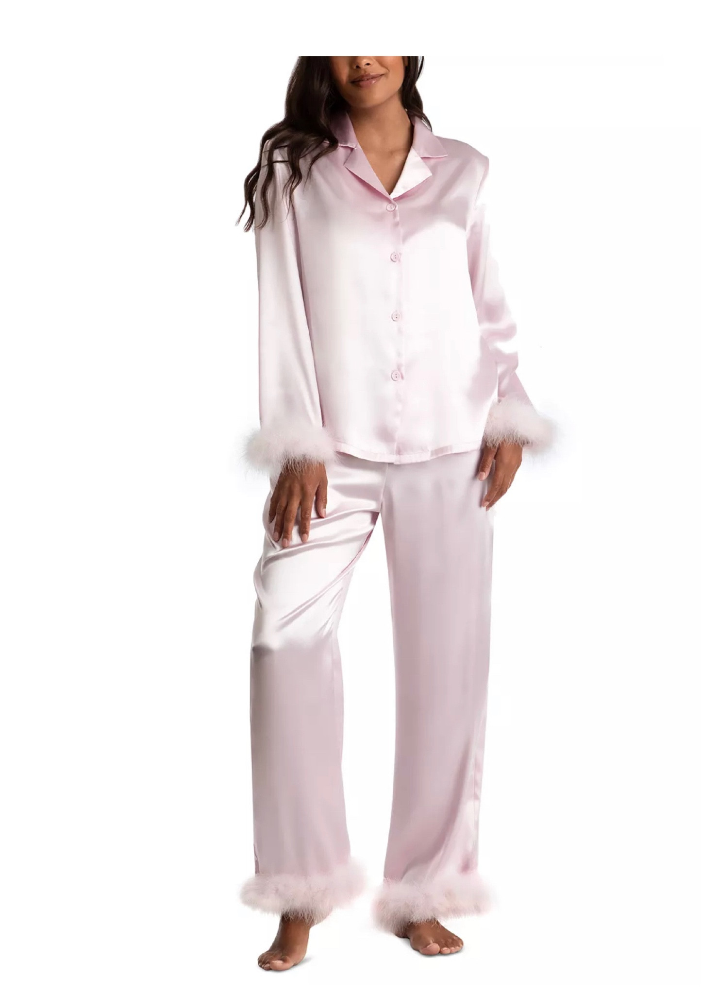 #dailysleeperdupe … these satin feather trim #pj are so good .. would make a great #gift .. #christmaspj #bridemaidgifts #sleepwear 

#LTKHolidaySale #LTKGiftGuide #LTKHoliday