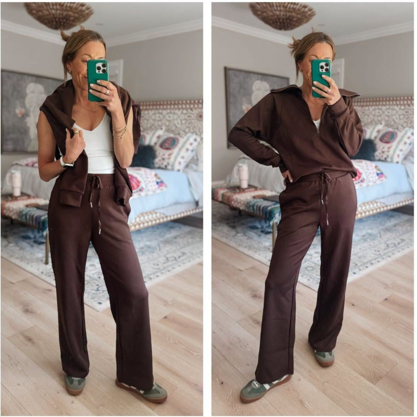 Fall is the season of the set!! Not only is this the perfect color 🤎 for fall, the fit, fabric and price point are 👌 

 #LTKgrwm #LTKootd #LTKmomlife