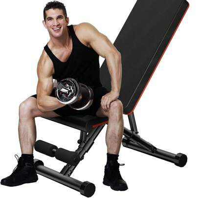 Weight Bench Adjustable Workout Bench For Home Gym, Foldable Bench Press For Full Body Exercise And Strength Training | SHEIN