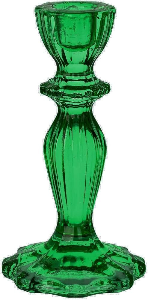 Talking Tables Dark Green Glass Candlestick Holder | Taper Candle Stand for Indoor or Outdoor, El... | Amazon (US)