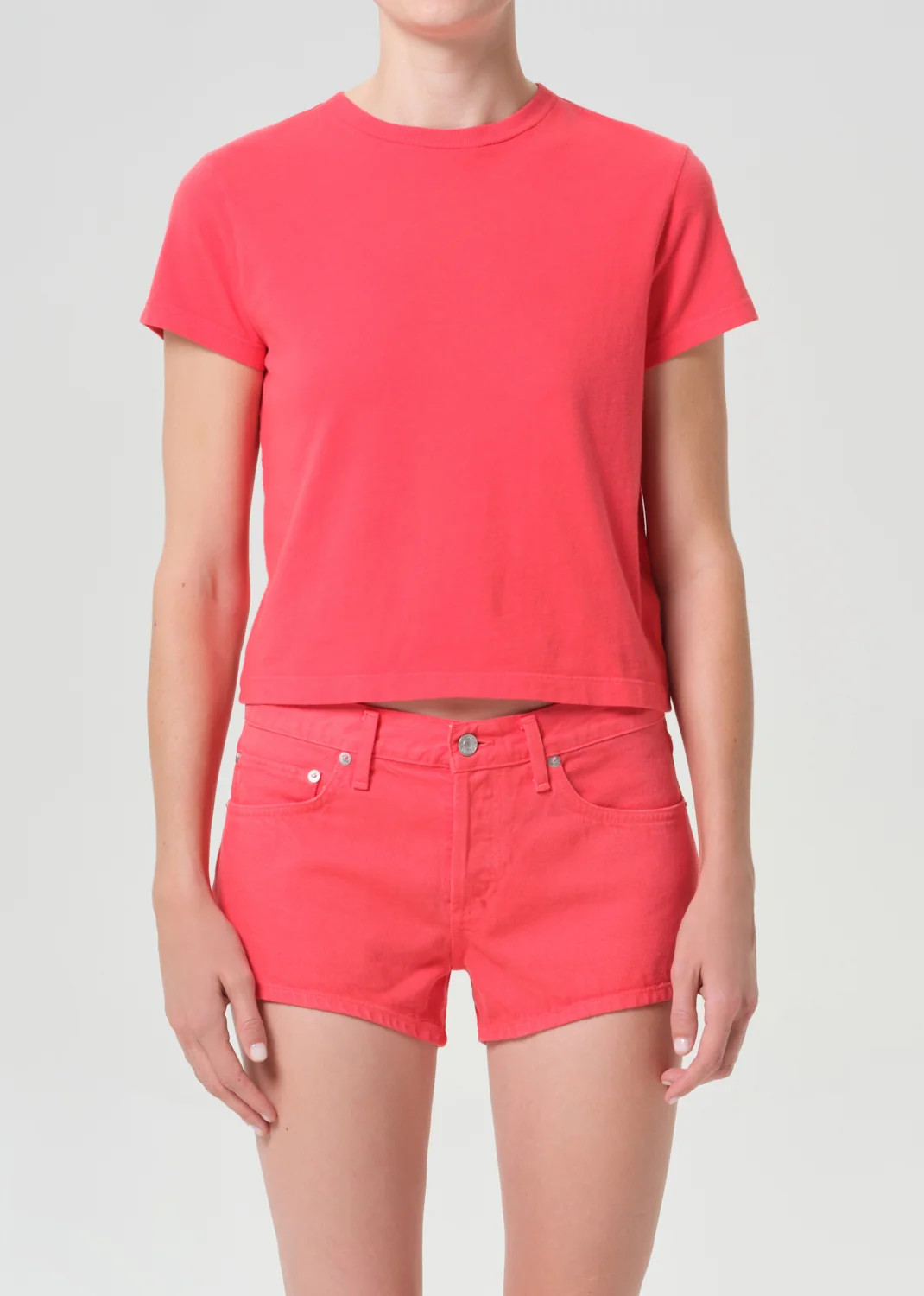 Adine Shrunken Tee in Carnival | AGOLDE