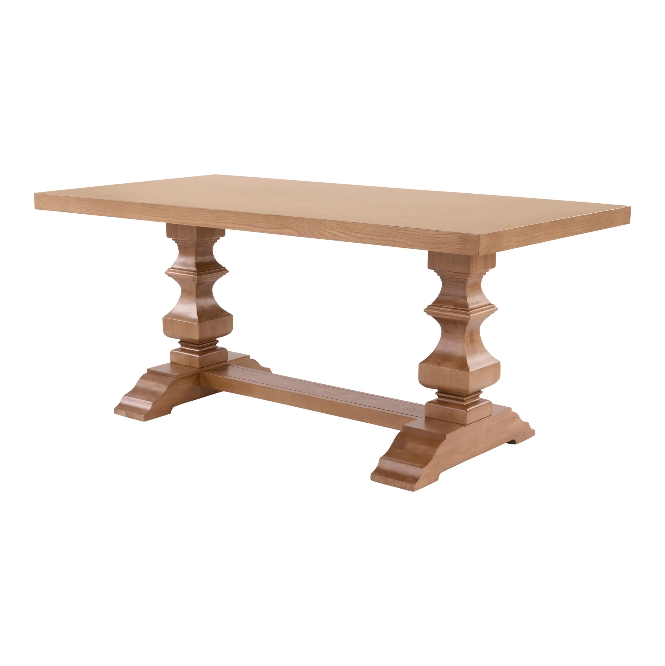 My Texas House Grove Trestle Dining Table, Warm Brown | Walmart (US)