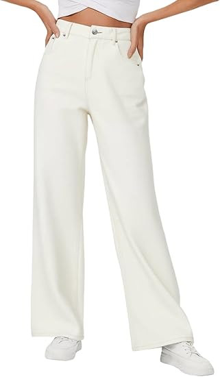 Genleck Baggy Jeans for Woman High Waisted Loose Wide Leg Jean Womens Boyfriend Y2K Pants Trendy | Amazon (US)