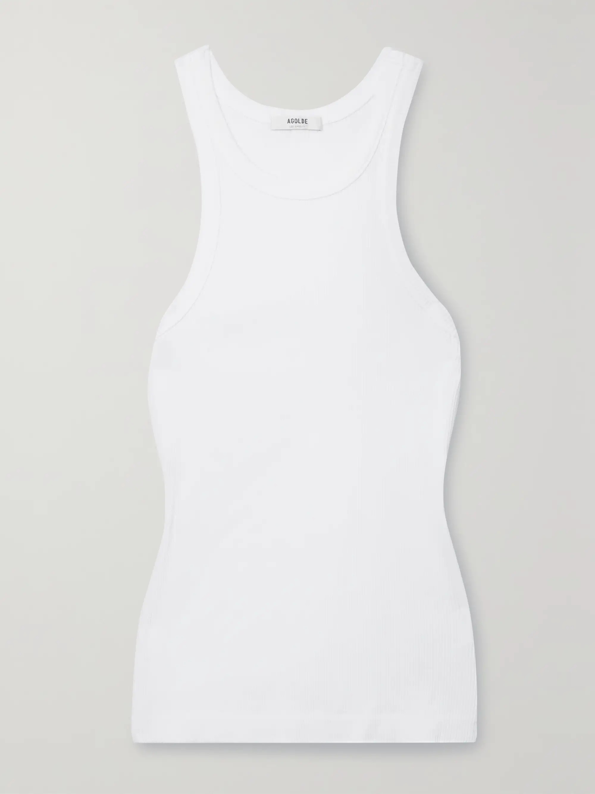 AGOLDE Bailey ribbed stretch-Lyocell and organic cotton-blend tank | NET-A-PORTER | NET-A-PORTER (US)