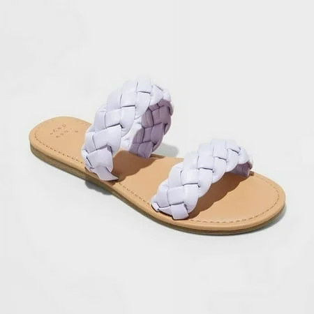 Women s Lucy Slide Sandals - A New Day™ Lavender 6.5 | Walmart (US)