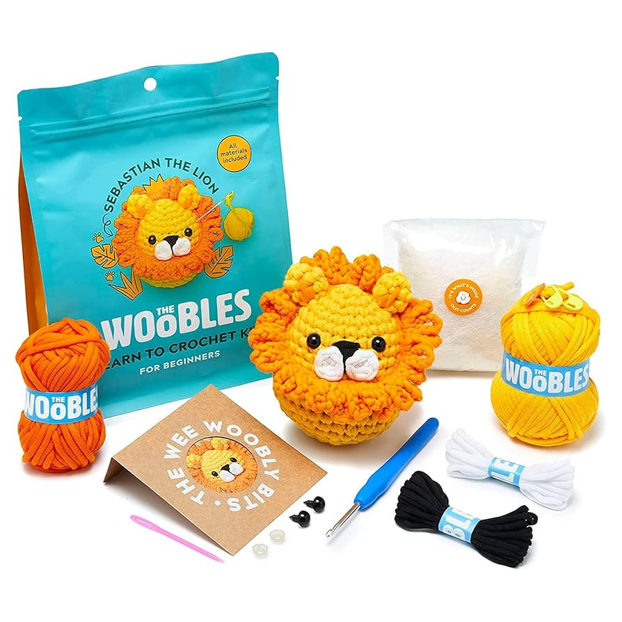 The Woobles Beginners Crochet Kit with Easy Peasy Yarn as seen on Shark Tank - with Step-by-Step ... | Amazon (US)