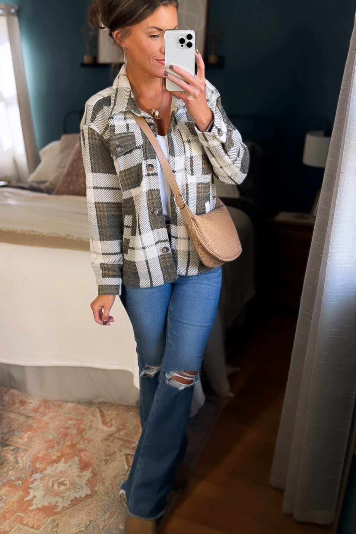 Brunch OOTD
Shacket / small 
Jeans/ 8

#LTKStyleTip #LTKSeasonal