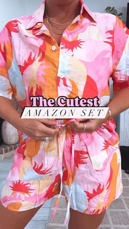 The cutest Amazon set and it comes in several colors! I’m wearing size medium and can be mix matched or worn as swimsuit coverup 

#LTKSwim #LTKStyleTip #LTKTravel