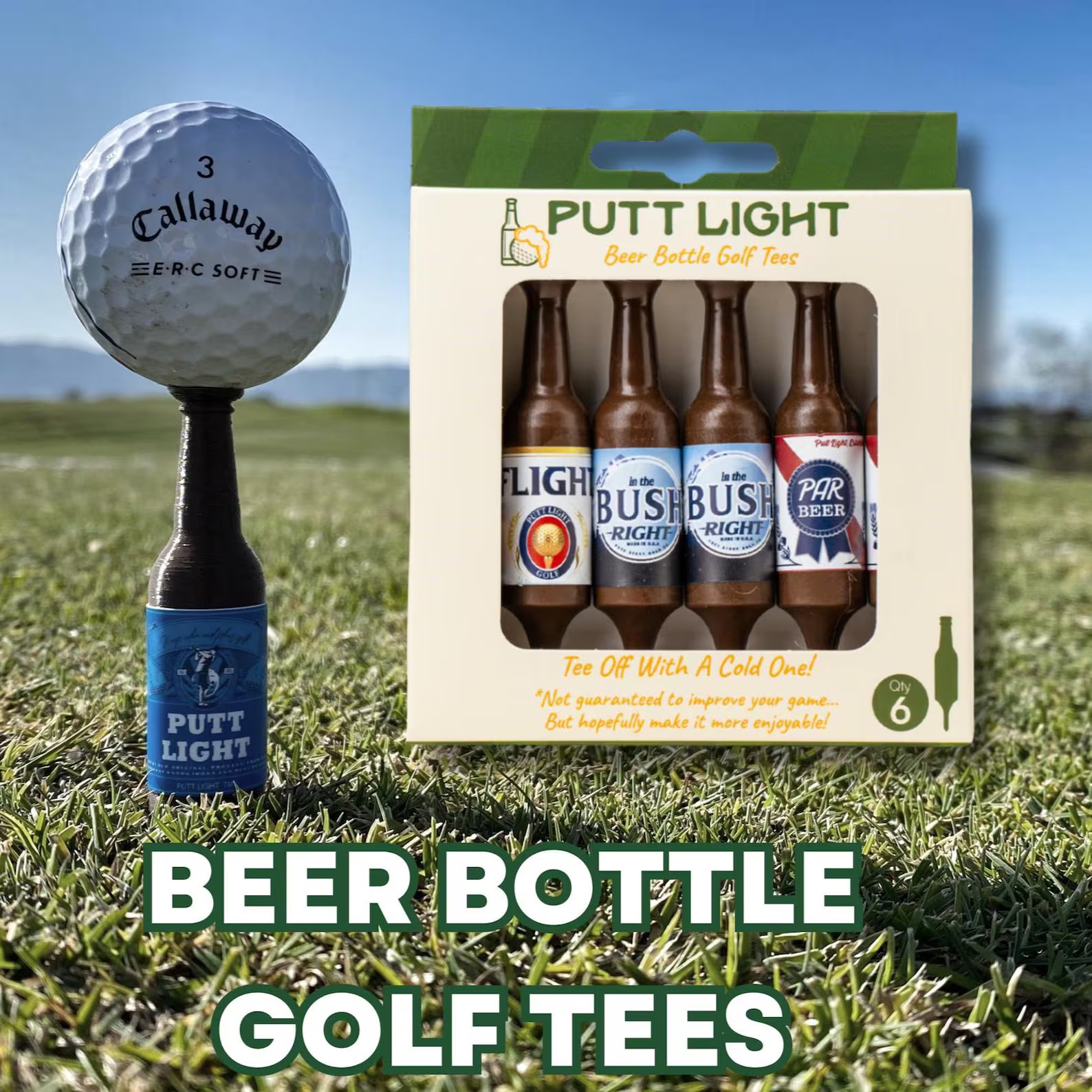 Beer Bottle Golf Tees - Golfer Gift for Him Fathers Day Present for Men Golf Accessories Golf Tou... | Etsy (US)