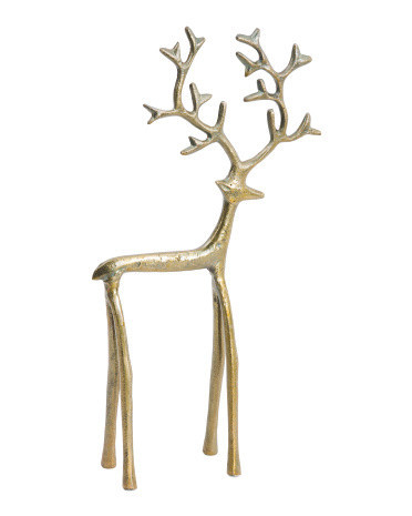 20in Antique Finish Reindeer Decor | Metal | Marshalls