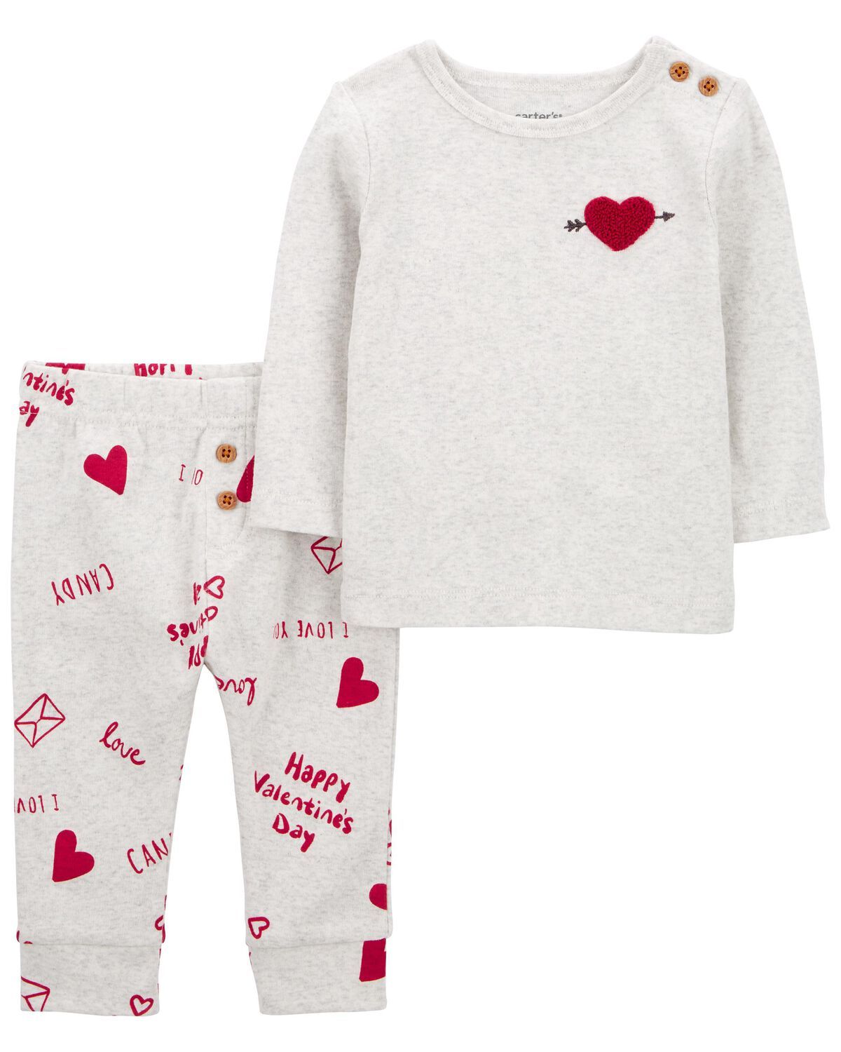 Heather Baby 2-Piece Valentine's Day Outfit Set | carters.com | Carter's