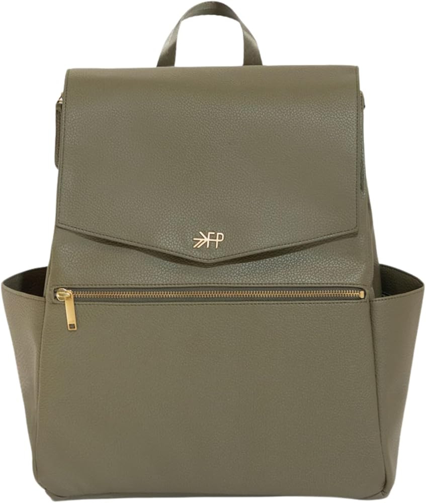 Freshly Picked Classic II Diaper Bag Backpack, Wipeable Vegan Leather Diaper Bag With Changing Pa... | Amazon (US)