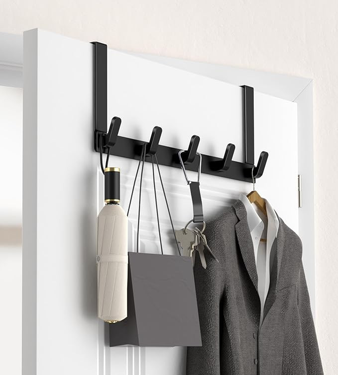 KitchLife Over The Door Hooks Hanger with Extended Arms for Easy Use by Women - Bathroom Accessor... | Amazon (US)