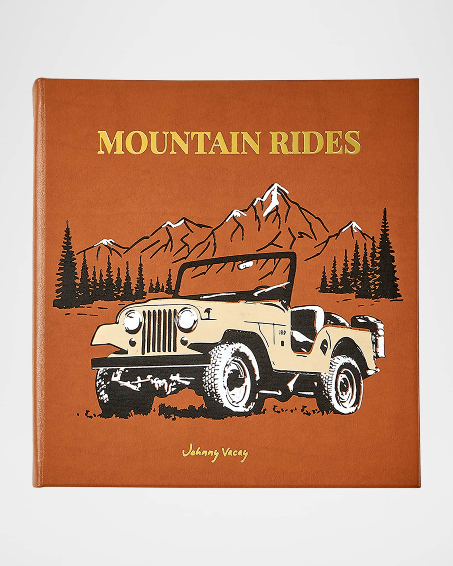 "Mountain Rides" Leather-Bound Book by Johnny Vacay | Neiman Marcus