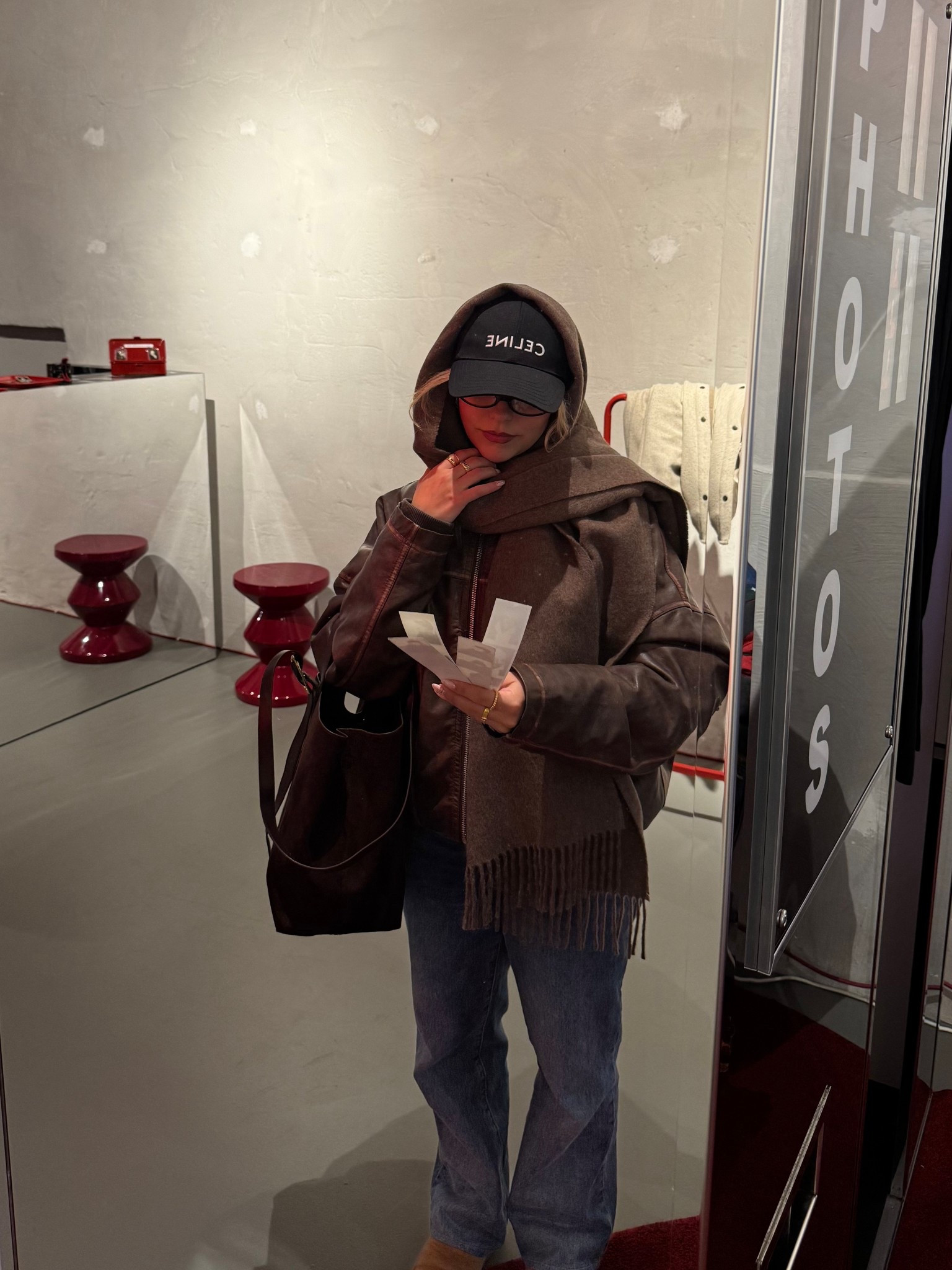 feeling like a cool girl 😀 my fav cold weather fit combo rn 